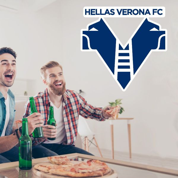 Soccer Wall Decals - Serie A League Italy Soccer Team Logos - Hellas Verona FC