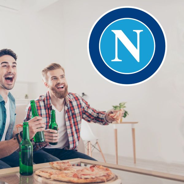 Soccer Wall Decals - Serie A League Italy Soccer Team Logos - SSC Napoli