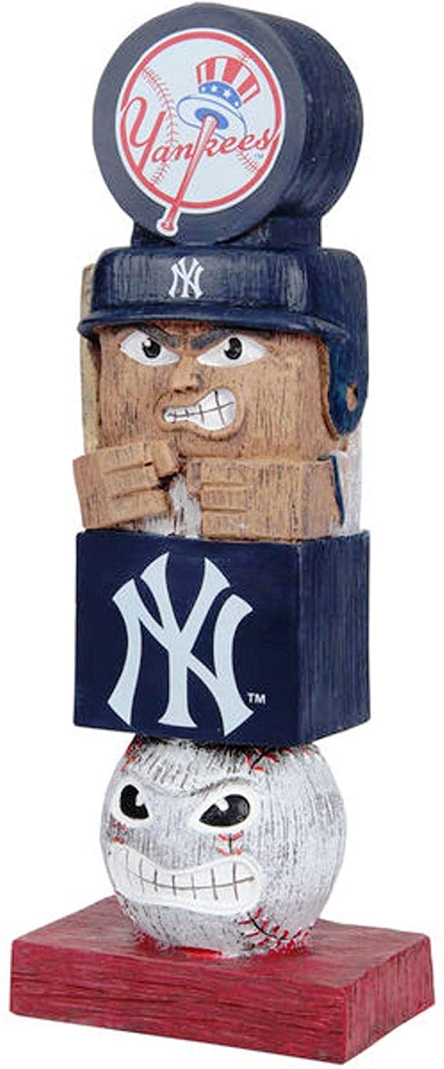 New York Yankees Tiki Totem Garden Statue - 16" Official MLB Outdoor & Indoor Decor