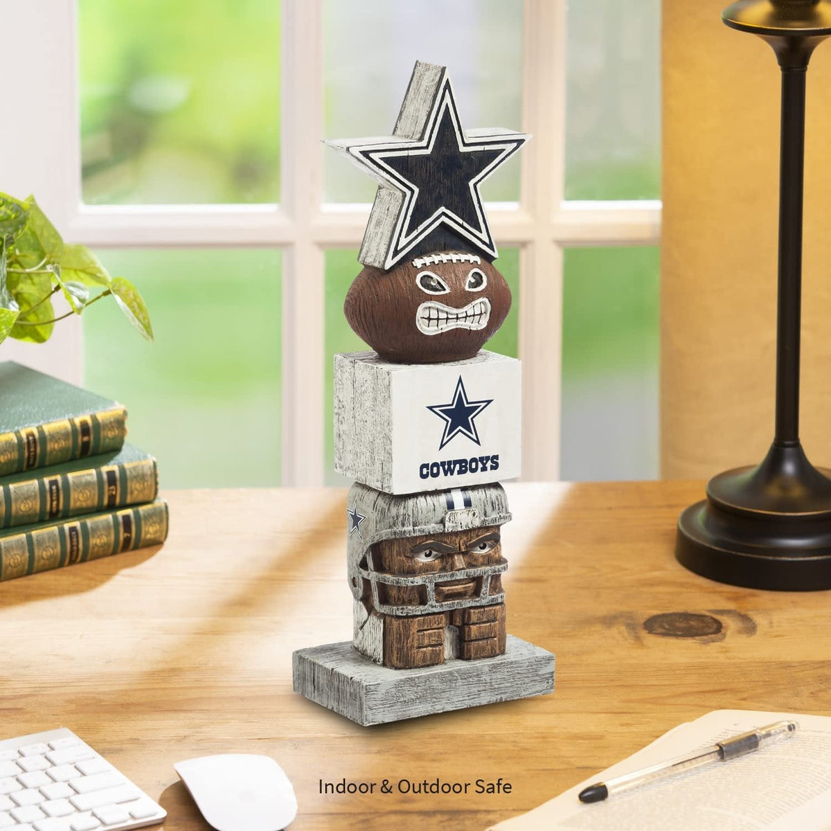 Dallas Cowboys Tiki Totem Garden Statue - 16" Official NFL Outdoor & Indoor Decor