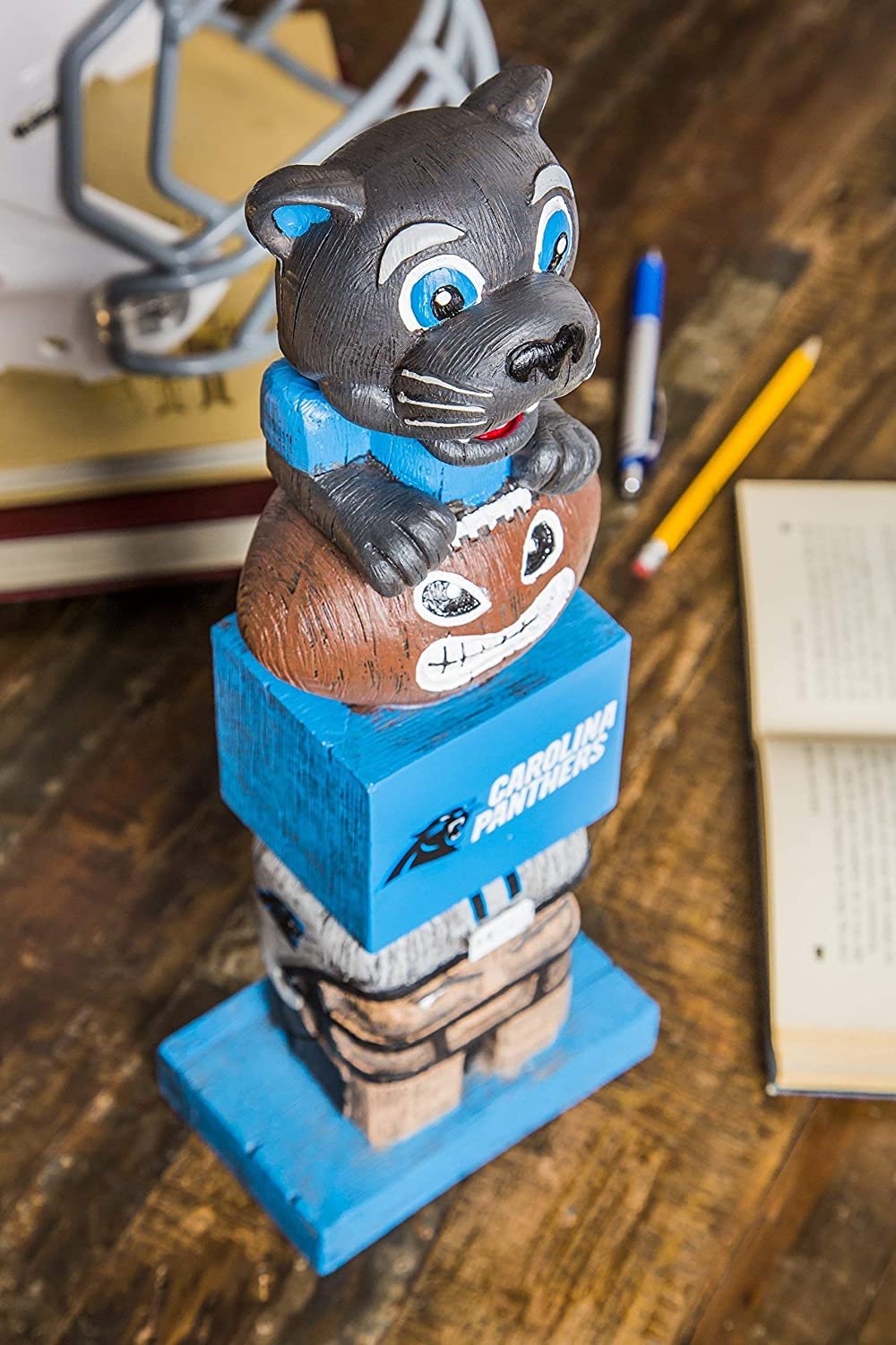 Carolina Panthers Tiki Totem Garden Statue - 16" Official NFL Outdoor & Indoor Decor
