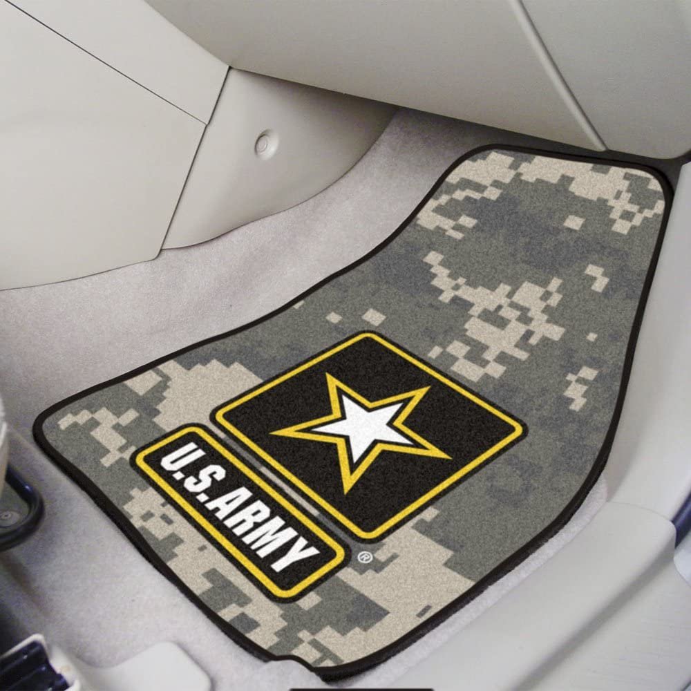 United States Army 2-Piece Vehicle Floor Mat Set, 18x27 Inch