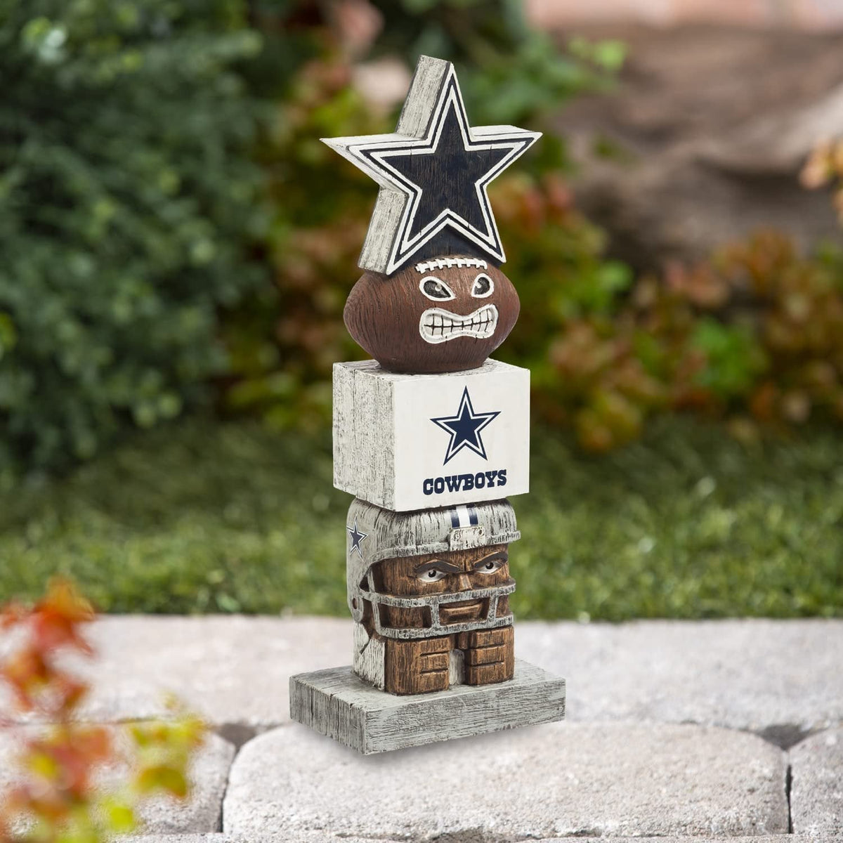 Dallas Cowboys Tiki Totem Garden Statue - 16" Official NFL Outdoor & Indoor Decor