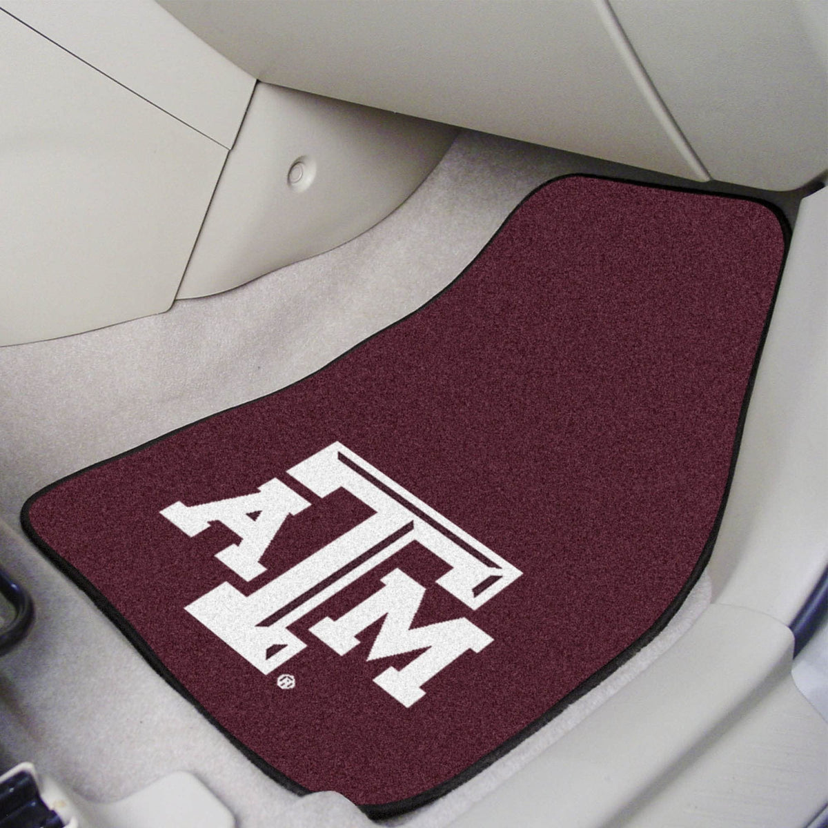 Texas A&M University Aggies 2-Piece Vehicle Floor Mat Set, 18x27 Inch