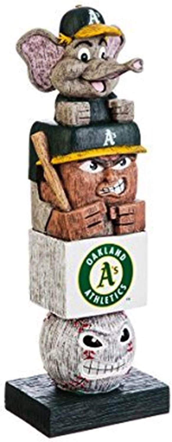 Oakland Athletics A's Tiki Totem Statue - 16" Official MLB Outdoor & Indoor Decor