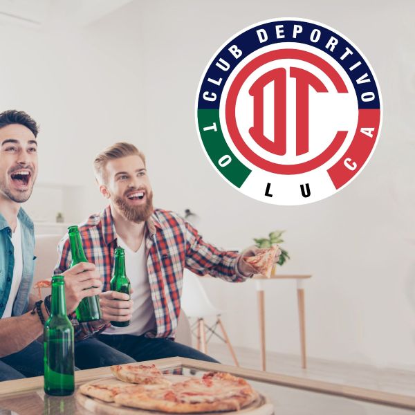 Soccer Wall Decals - Liga MX - Mexico Soccer Team Logos - Club Deportivo Toluca FC
