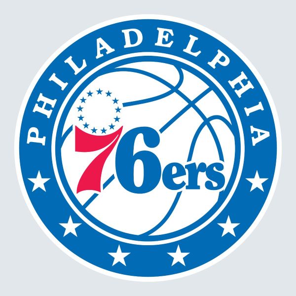 Basketball Wall Decals - Basketball Team Logos - Philadelphia 76ers