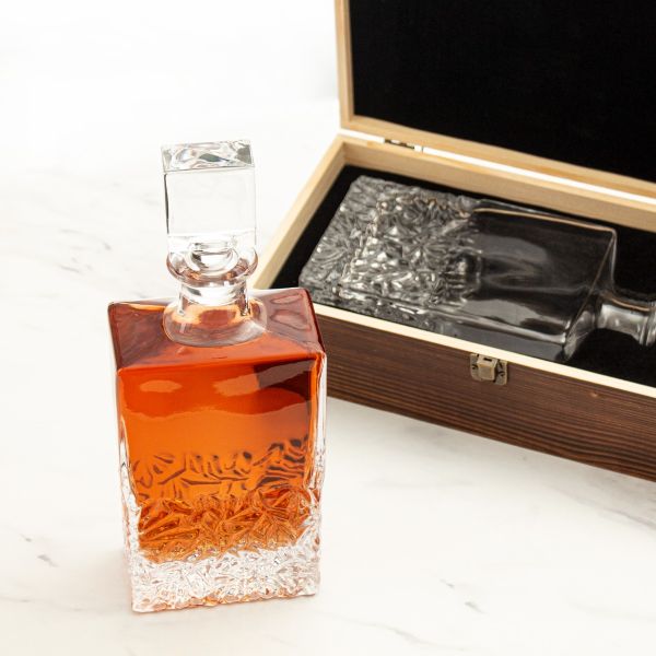 University of Tennessee Stadium – Engrave Sports Team Decanter in Rustic Wood Box