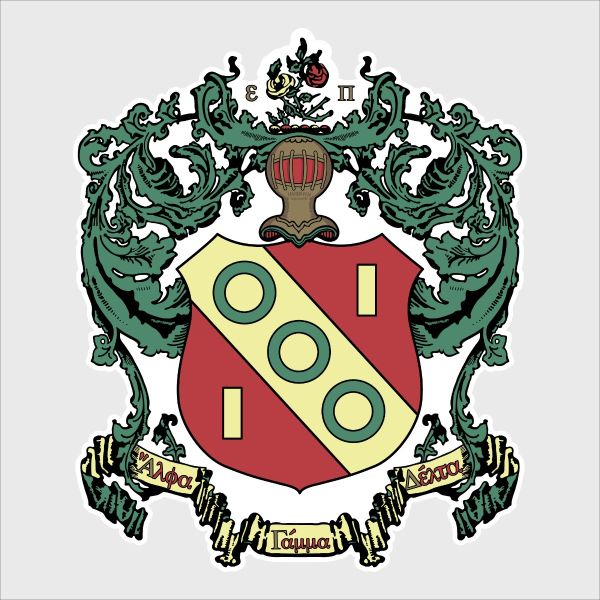 College Wall Decals - Alpha Gamma Delta - Coat of Arms