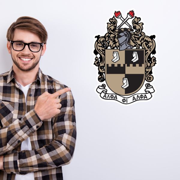College Wall Decals - Alpha Phi Alpha - Coat of Arms