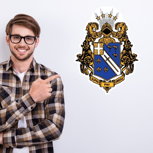 College Wall Decals - Alpha Phi Omega - Coat of Arms