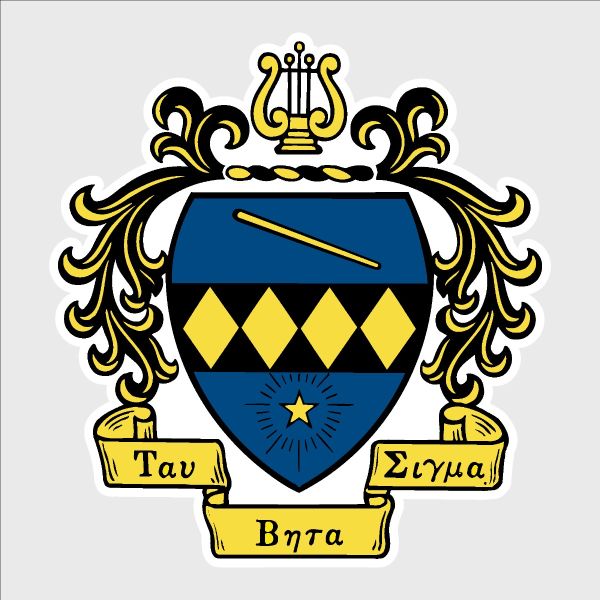 College Wall Decals - Tau Beta Sigma - Coat of Arms