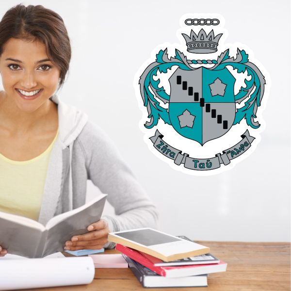 College Wall Decals - Zeta Tau Alpha - Coat of Arms