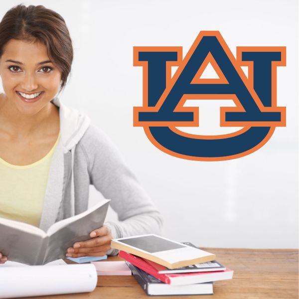 College Wall Decals - College Team Logos - Auburn University Letters