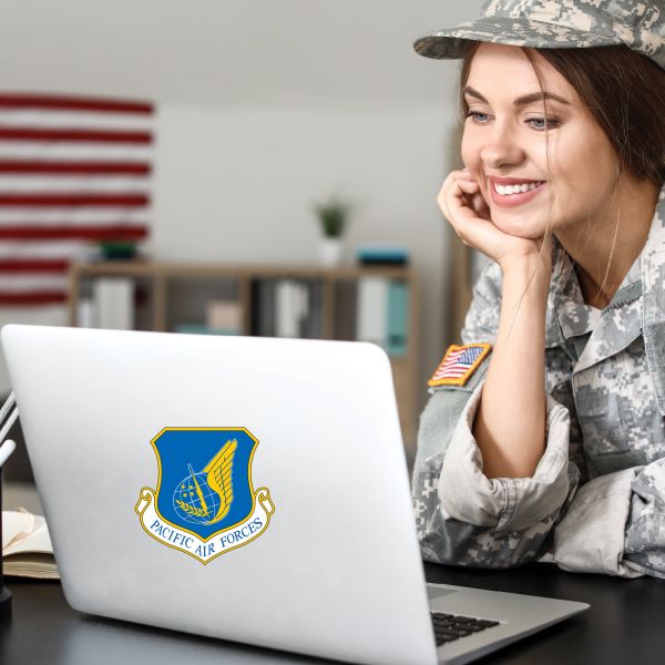 Military Wall Decals - Military Laptop Decal - Pacific Air Forces
