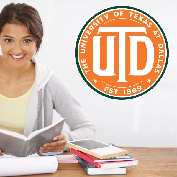 College Wall Decals - College Team Logos - University of Texas - UTD Dallas - Roundel