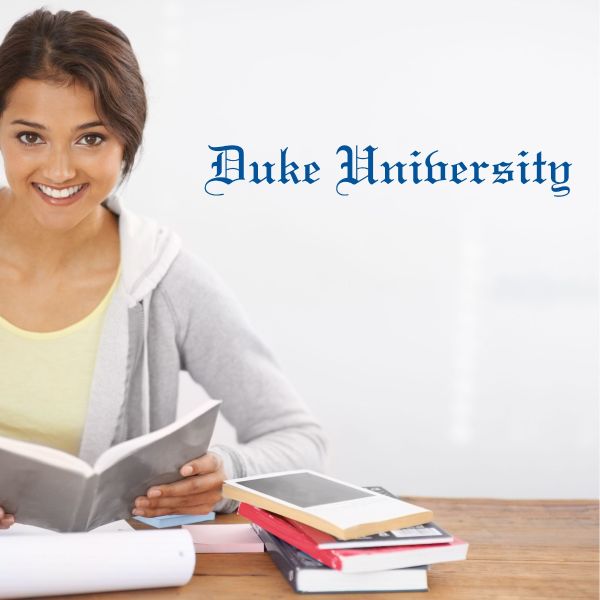 College Wall Decals - College Team Logos - Duke University - Royal Type
