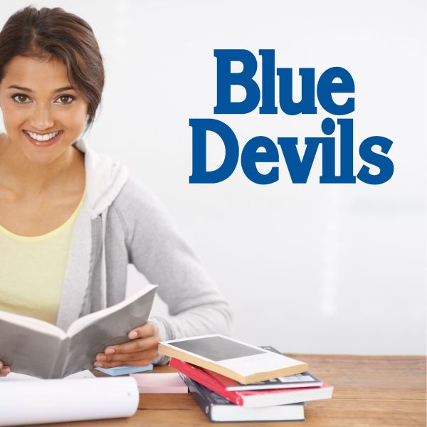 College Wall Decals - College Team Logos - Duke University - Blue Devils