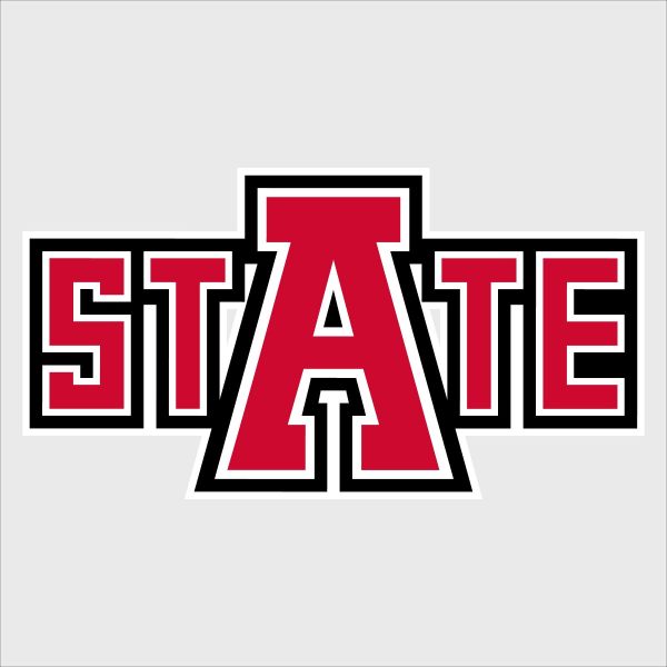 College Wall Decals - College Team Logos - Arkansas State Red Wolves