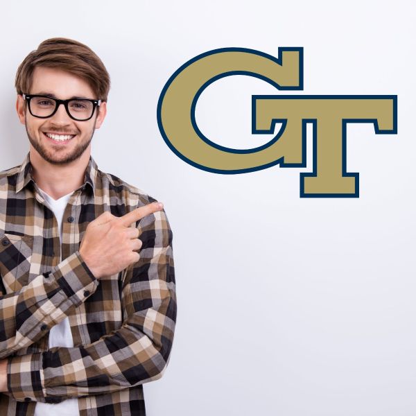 College Wall Decals - College Team Logos - Georgia Tech Yellow Jackets Logo