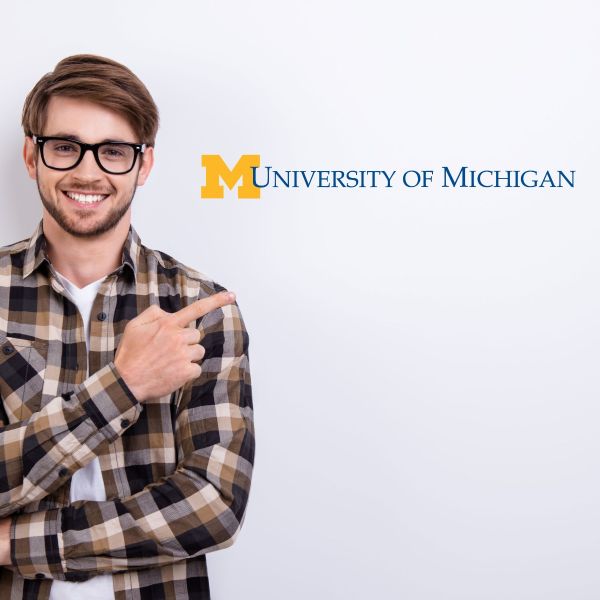 College Wall Decals - College Team Logos - University of Michigan Wordmark
