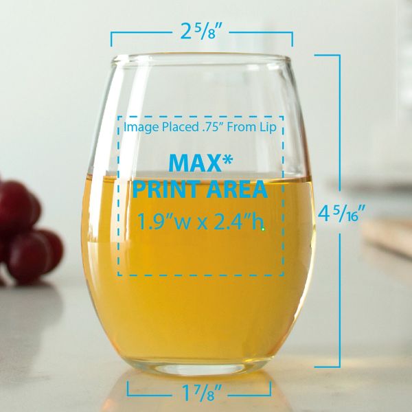 15 oz. ARC Perfection Stemless Wine Glasses - Add Your Logo Design - 24pcs