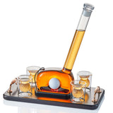 Golf Whiskey Decanter Set with Golf Club Design
