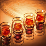 Golf Ball Shot Glasses with 3D Golf Ball Design