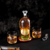 Baseball Whiskey Decanter Set with 3D Baseball Design