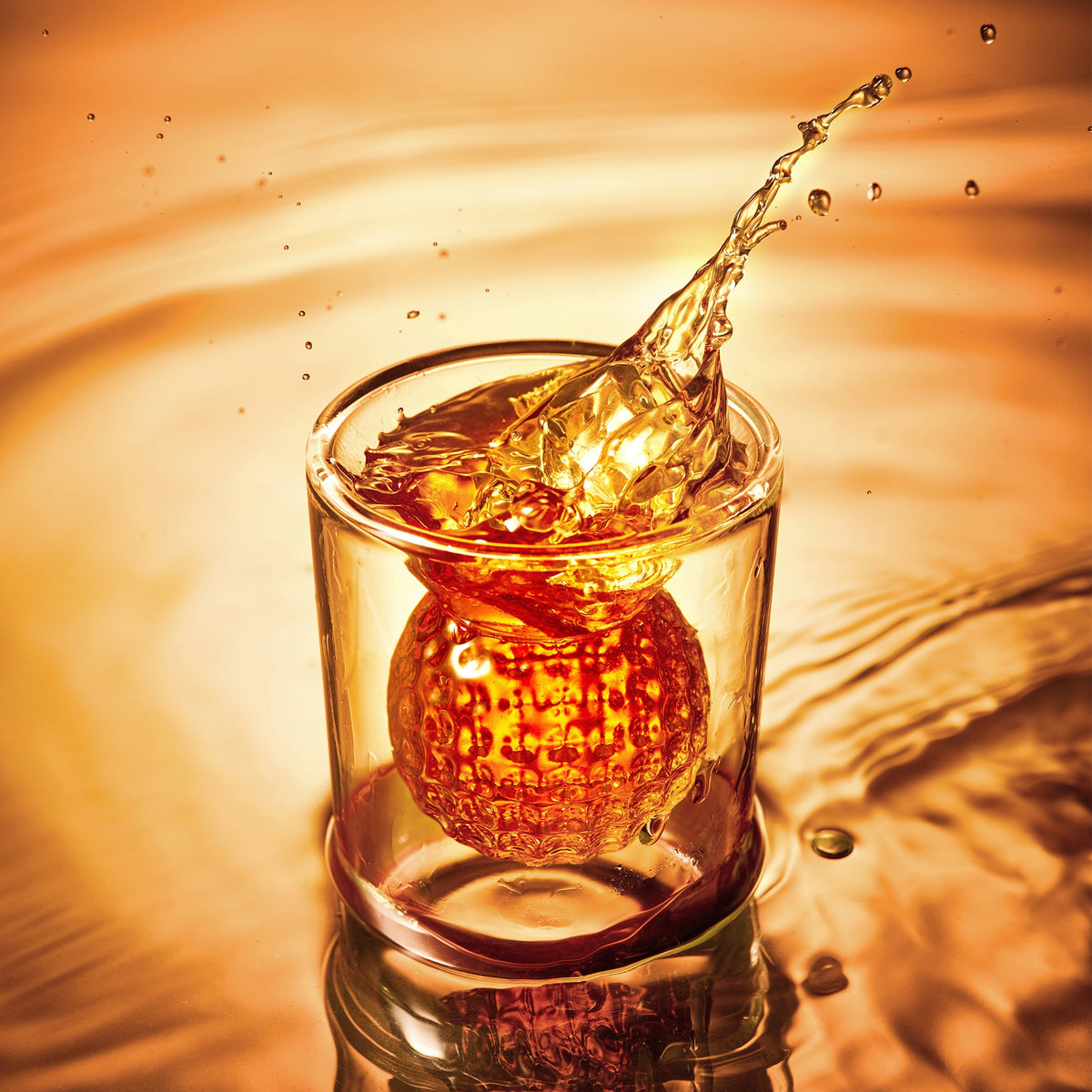 Golf Ball Shot Glasses with 3D Golf Ball Design