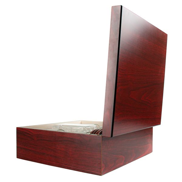 Custom Engraved Phi Beta Sigma - Personalized Whiskey Decanter Set In Cherry Wood Gift Box