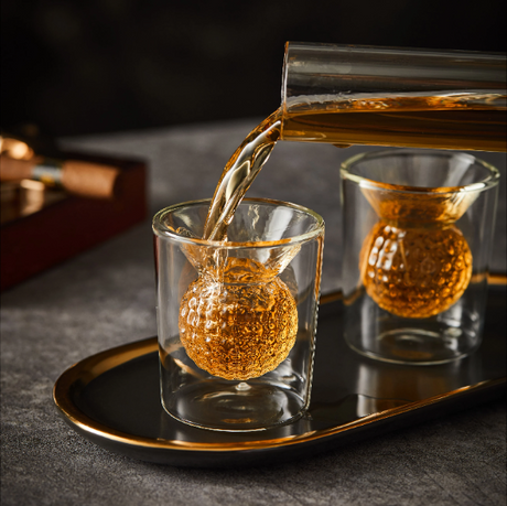 Golf Whiskey Decanter Set with Golf Club Design