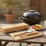 Personalized Cleveland Cavaliers - Custom BBQ Grilling Bamboo Set - Basketball Fanatic Gift Ideas