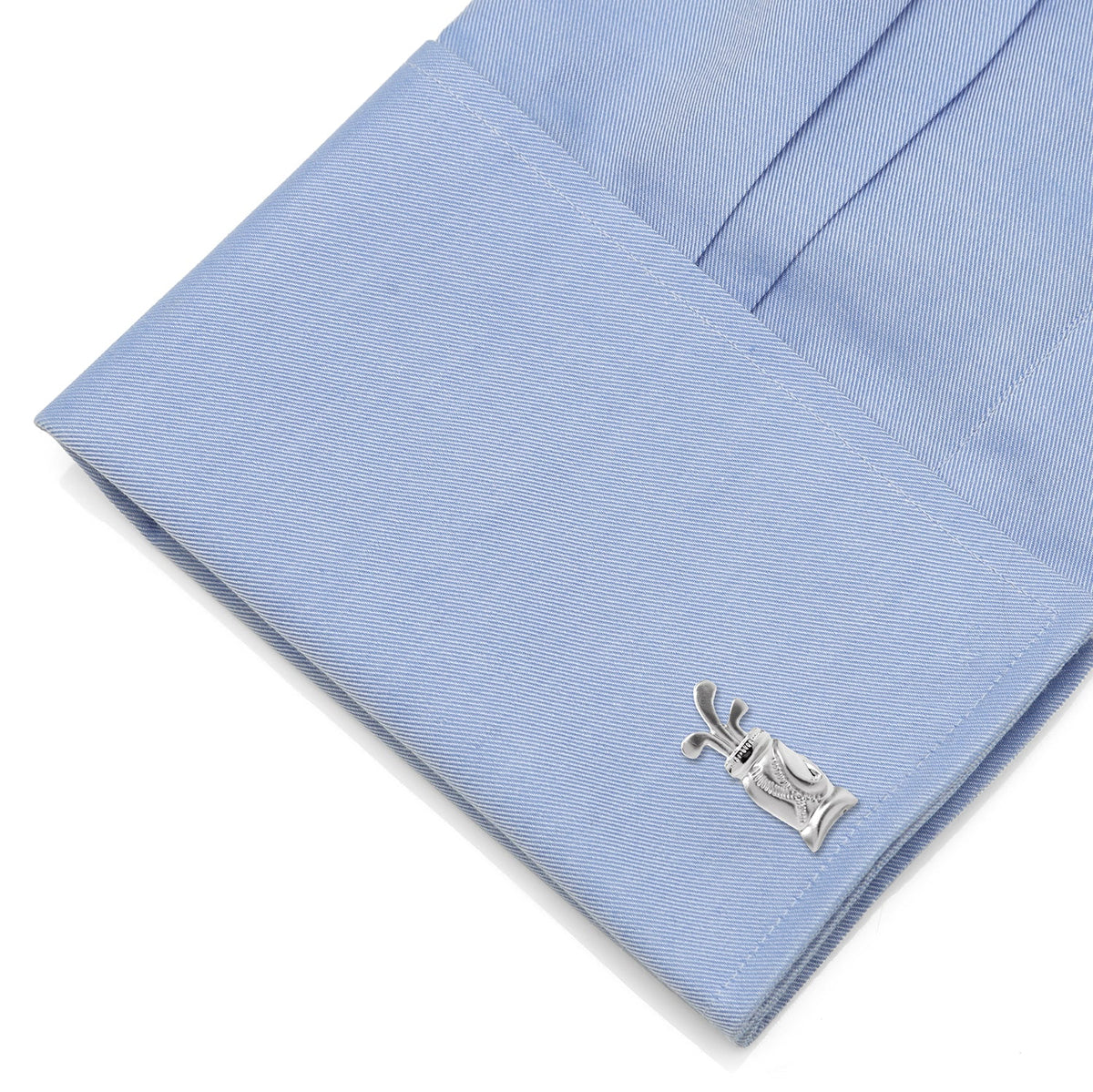 Plated Golf Bag Cufflinks for Men – Golf Lover Dress Shirt Accessories