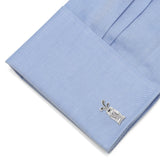 Plated Golf Bag Cufflinks for Men – Golf Lover Dress Shirt Accessories
