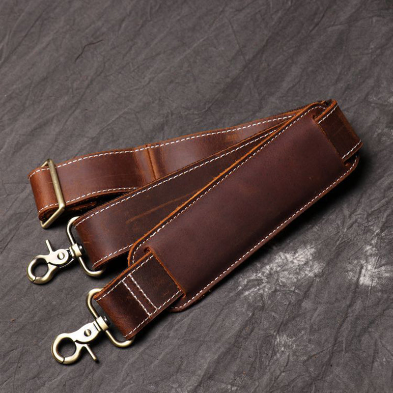 Full Grain Leather Duffle Bag Men's Vintage Weekender Carry-On Travel Bag