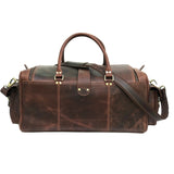 The Richardson Buffalo Leather Duffle Bag | Handmade Vintage Weekender Travel Bag for Men
