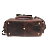 The Richardson Buffalo Leather Duffle Bag | Handmade Vintage Weekender Travel Bag for Men