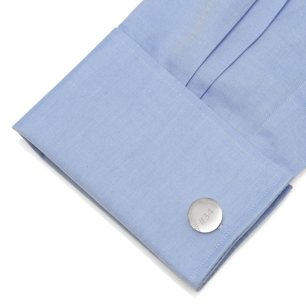 Personalized Baseball Cufflinks – Engravable Stainless Steel Baseball Cuff Links