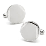 Personalized Baseball Cufflinks – Engravable Stainless Steel Baseball Cuff Links