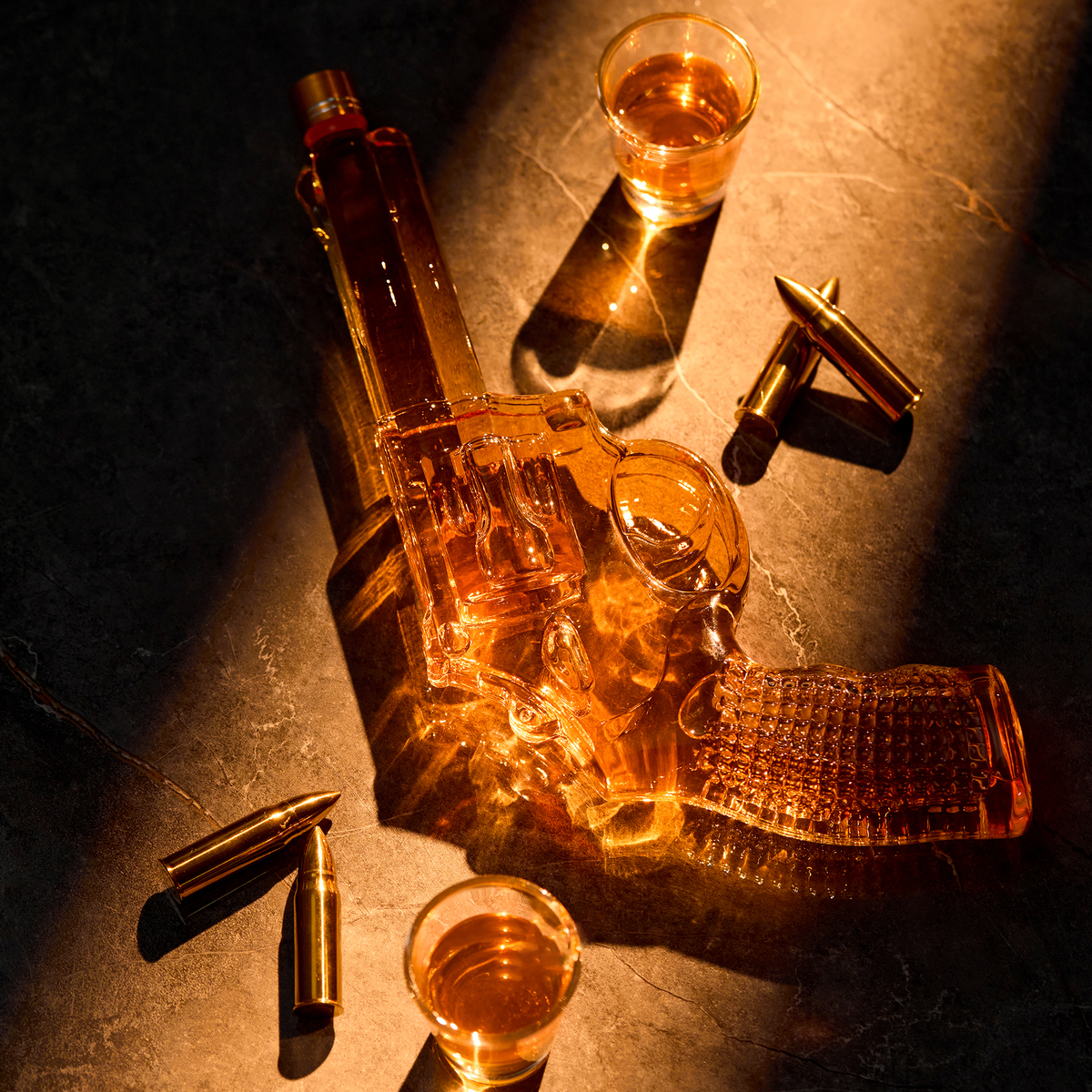 Gun Whiskey Decanter Set with Shot Glass