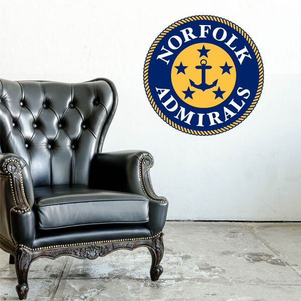 Hockey Wall Decals - Hockey Team Logos - Norfolk Admirals (2017)