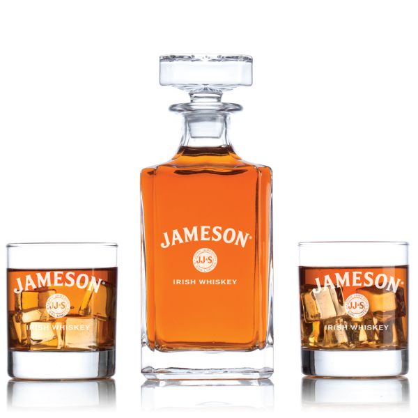 Personalized Jameson Seal Decanter Set - Liquor Decanter Set - Gifts For Him - Man Cave Gifts