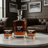 Personalized Hockey Dallas Stars - Custom Crown Decanter Set - Hockey Fanatic Gift Ideas