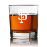 Engraved San Francisco Giants Rocks Glass - Personalized Whiskey Glasses - Man Cave Gift Ideas - Gifts For Him - Baseball Fanatics - 2pcs