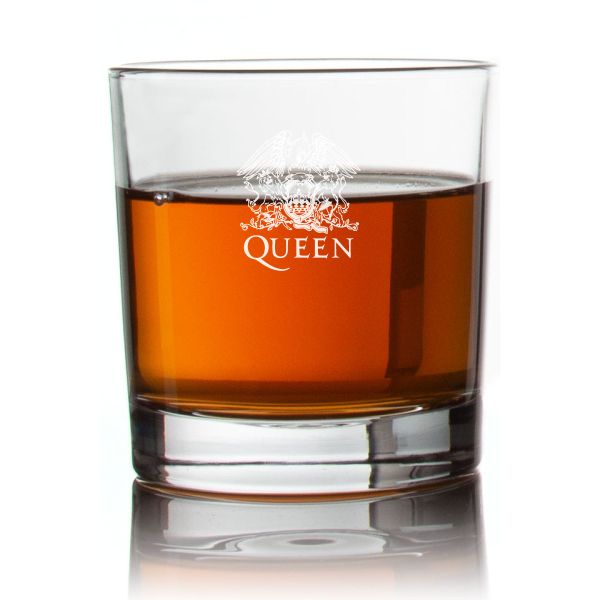 Engraved Queen Rocks Glass - Personalized Whiskey Glasses - Man Cave Gift Ideas - Gifts For Him - 2pcs