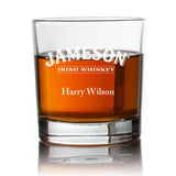 Engraved Jameson Rocks Glass - Personalized Whiskey Glasses - Man Cave Gift Ideas - Gifts For Him - 2pcs