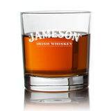 Engraved Jameson Rocks Glass - Personalized Whiskey Glasses - Man Cave Gift Ideas - Gifts For Him - 2pcs