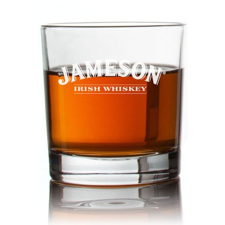 Engraved Jameson Rocks Glass - Personalized Whiskey Glasses - Man Cave Gift Ideas - Gifts For Him - 2pcs