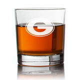 Engraved University of Georgia Logo Rocks Glass - Personalized Whiskey Glasses - Man Cave Gift Ideas - Gifts For Him - 2pcs